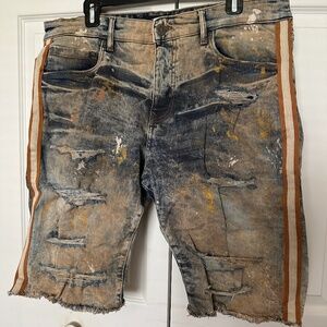 Jordan Craig Mens Denim Shorts Size 36